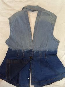 Denim Waistcoat For Women