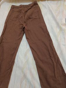 Brown Wide Leg Jeans