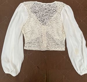 Lace Detail Crop Top