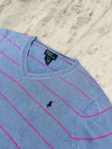 Ralph Lauren Striped V-Neck Sweater