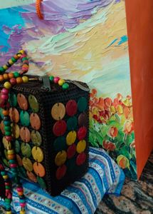 Multi Colour Sling Bag From Goa New