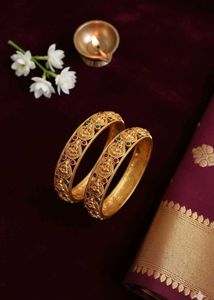 Gold-Plated Bangle Set
