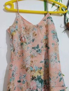 peach dress