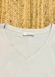 Mango Oversized Crop T-shirt