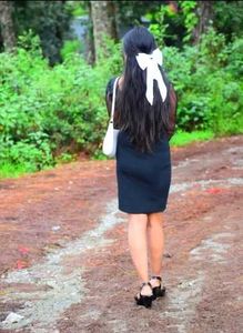 White Bow Hair Clip