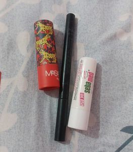 Lipstick Lipbalm And Eye Liner