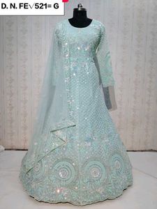 Bridal Frock Light Blue