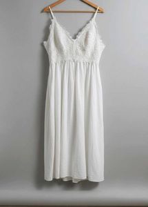 White Floral Lace Dress