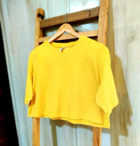 Cotton Yellow Top H&amp;M Size-42