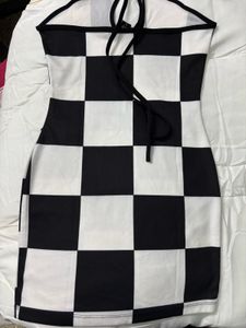 Checkerboard Mini Dress