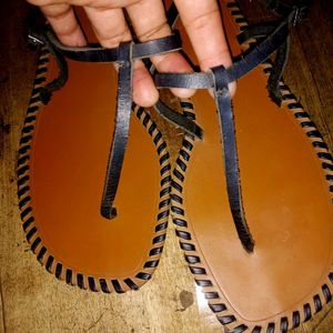 Zara Leather Lace-Up Sandals