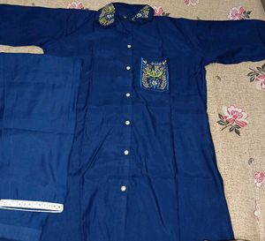 Blue Embroidered Co-ord Set 💙🤌🏻