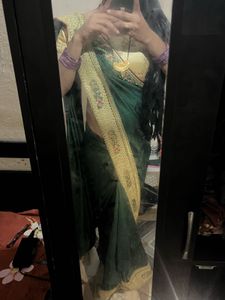 Elegant Green Saree