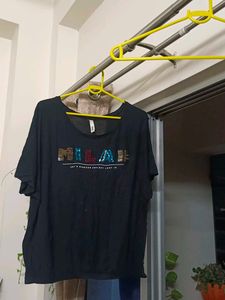 Max Ladies Black T-shirt