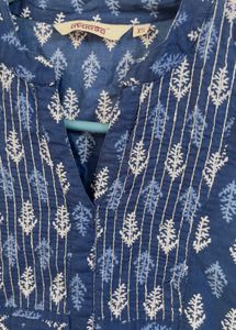Blue Printed Kurta