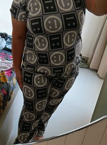 Comfy Pajama Set Smilie Coord Travel Se