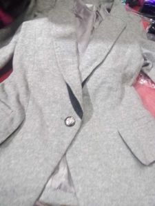 Gray Blazer - Stylish Outerwear