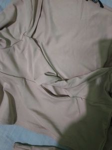 Stylish Nude Crop Top