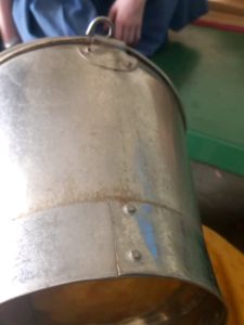 Steel Bucket (No Flaws(You Will Clean Or Polished