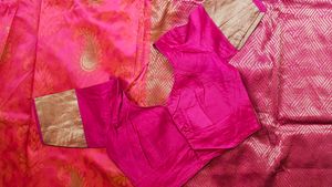 Pink Banarasi Silk Saree