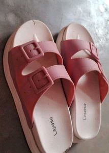 Pink Buckle Slides