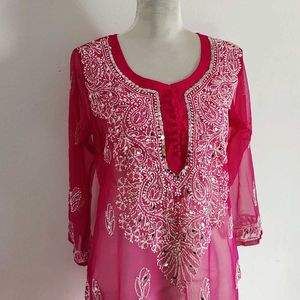 Chikankari Sheer Kurta