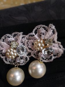 Cute Baby Pink Colour Earrings