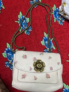 Original Coach Parker 18 Rose Print Bag