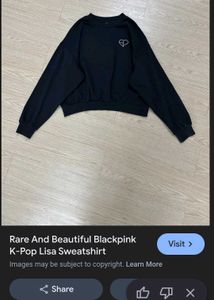 H&amp;M Black Pink K-pop Lisa Sweatshirt