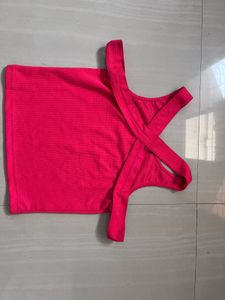 Pink Sleeveless Top