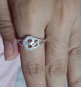 Real Silver Love Ring
