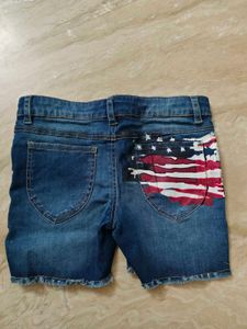 Girls Denim Funky Shorts