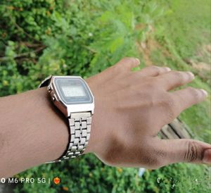 Silver Unused Vintage Style Digital Watch For All