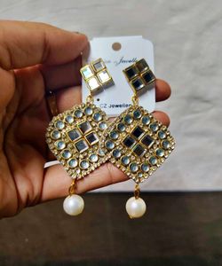 Elegant Square Drop Earrings