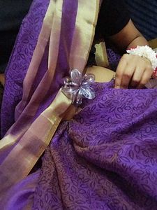 Purple saree