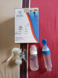 Baby 🍼 Feeding &amp; Breast Pump. 3 Psc Set.