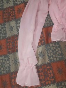 Pink Ruffle Top