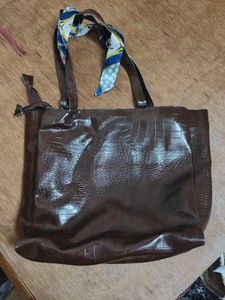 Stylish Croco Print PU Leather Tote Bag for Women