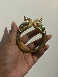 Peacock Gold Press Bracelet