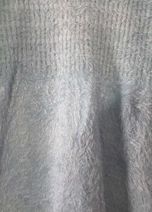 Blue Fuzzy Sweater Dress