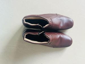 Brown Leather Ankle Boots