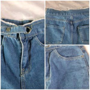 Blue denim jeans for women