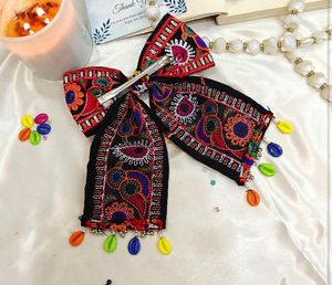 Embroidered Hair Accessory Bow navratri
