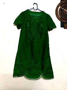 Elegant Green Cutout Dress
