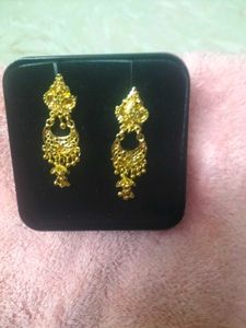 Gold Plated Light Weight Earrings