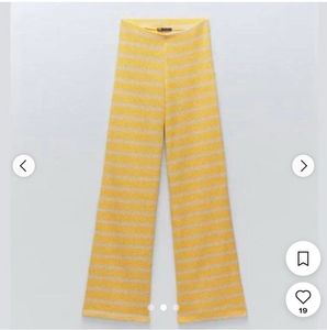 Zara Yellow Trouser Pant