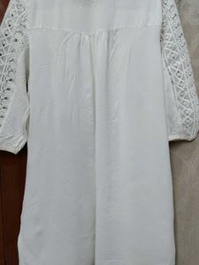 White Embroidered Top