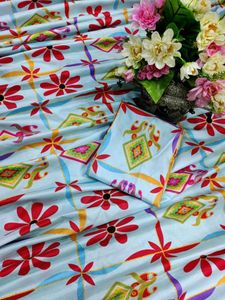 Silk Degital Print Saree