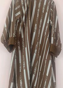 😍SALE😍Brown &amp; White Striped Kurti with Pant Set