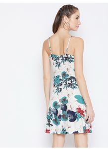 Floral Short Dress.!